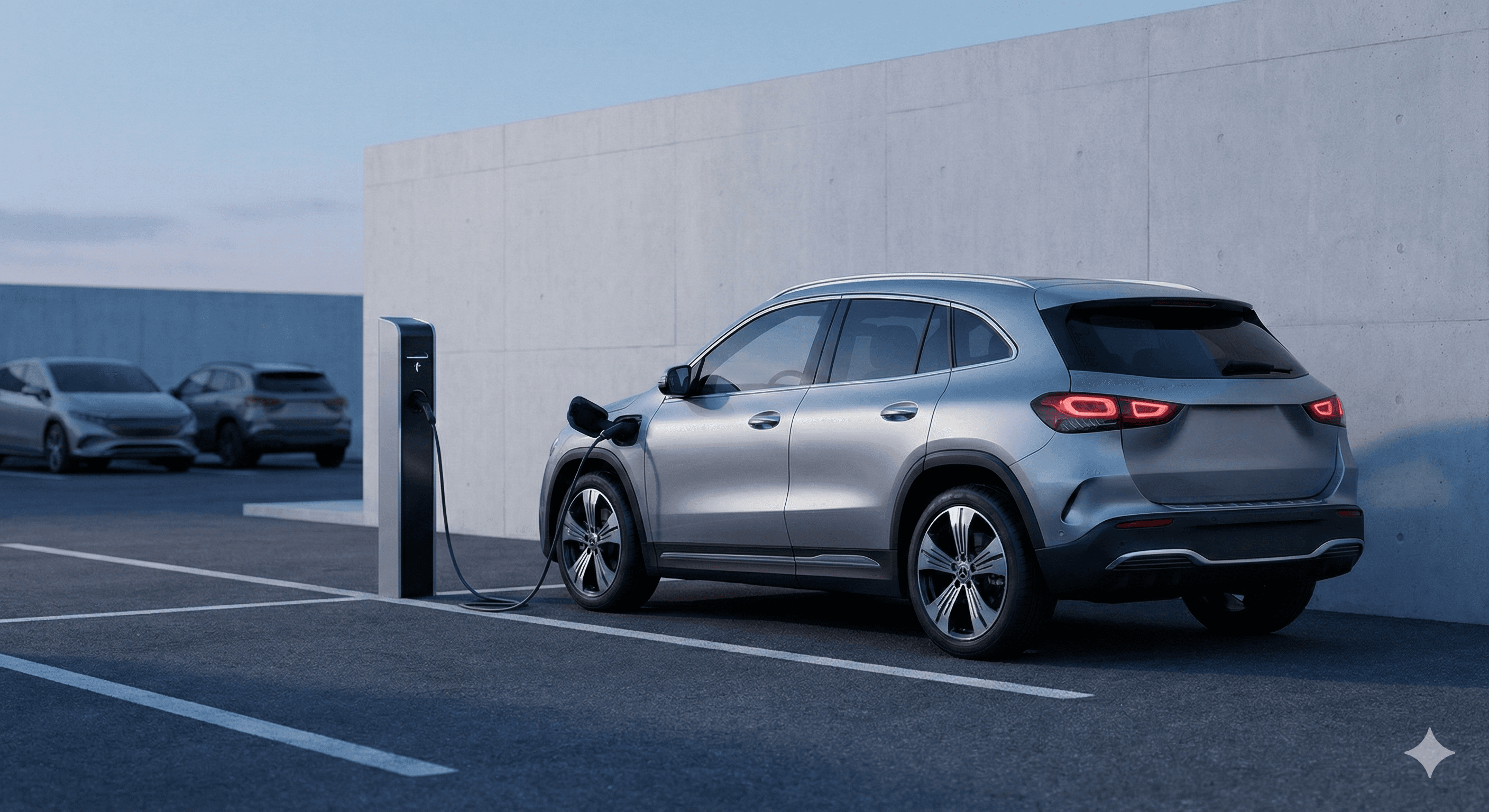 E-Auto an Ladestation